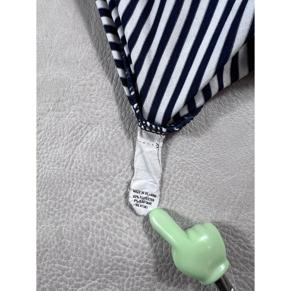 RLX Ralph Lauren Golf Polo Size XXL Navy Blue Stripe Cog Hill Dubsdread Shirt - Picture 6 of 8